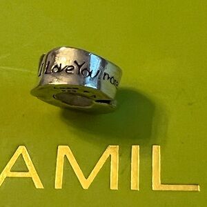 Chamilia Sterling Silver I love you xx, I love you more charm